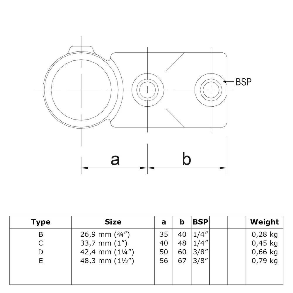 Doos Combi T-kruisstuk-D / 42,4 mm (30 stuks)